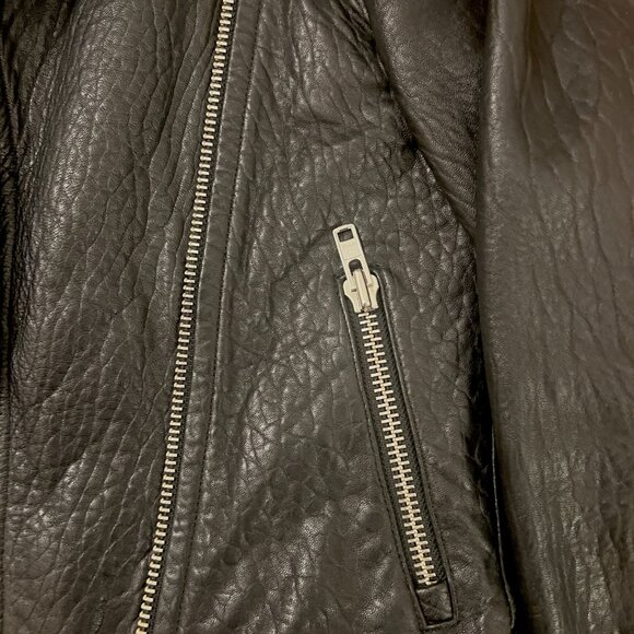 MACKAGE FOR ARITZIA Exclusive Rumer Pebbled Lambskin Leather Moto Jacket  - XXXS - Picture 9 of 12